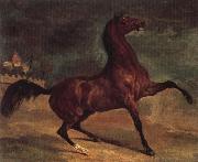 Horse in a landscape Alfred Dehodencq